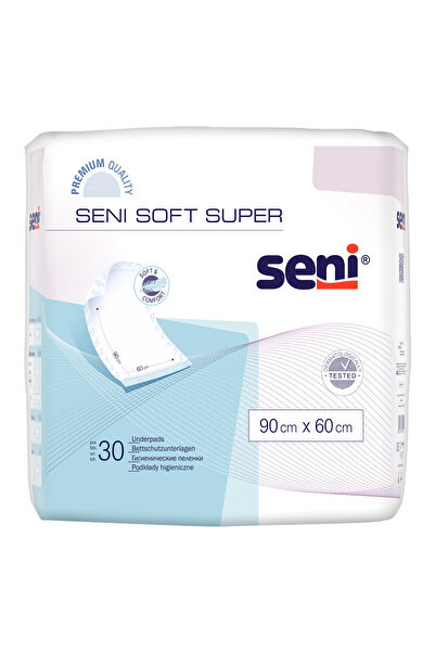 Seni Soft Super, paturici pentru protectie pat, 90x60 cm, 30 buc
