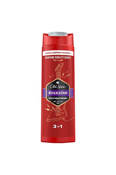 Old Spice Rockstar, shower gel, 3 in 1, for body, hair and face, 400 ml