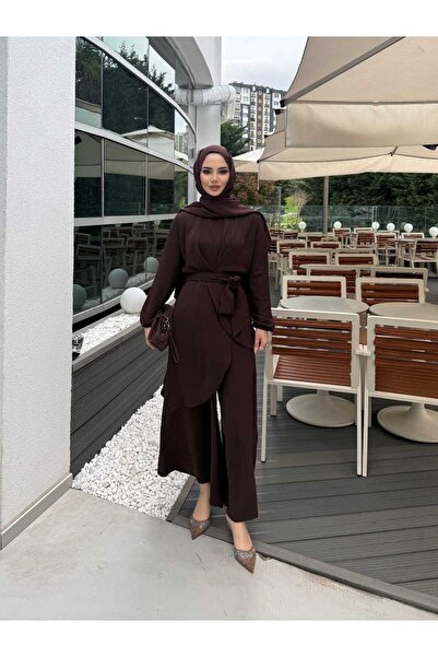 MY QILAM Γυναικείο Τεσσέττουρ Aerobin Χαλαρή Γραμμή Διπλό Σετ με Διπλό Κουμπω...