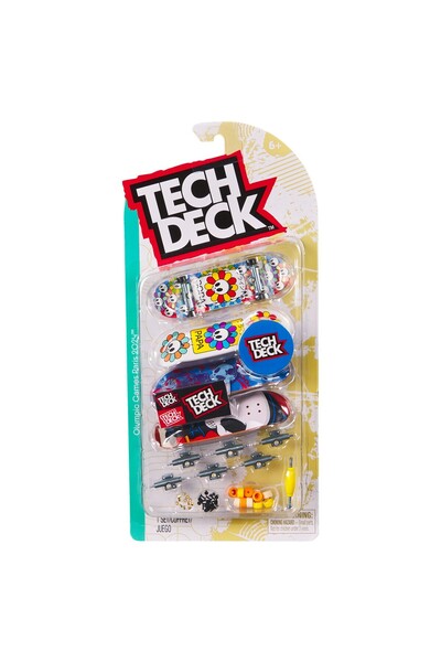 Spin Masters Комплект 4 китари Tech Deck, гриф Papa, 9.6 см