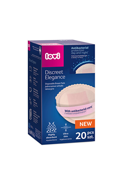 LOVI Antibacterial Breast Pads 20 pcs, Nude, 19/610_new