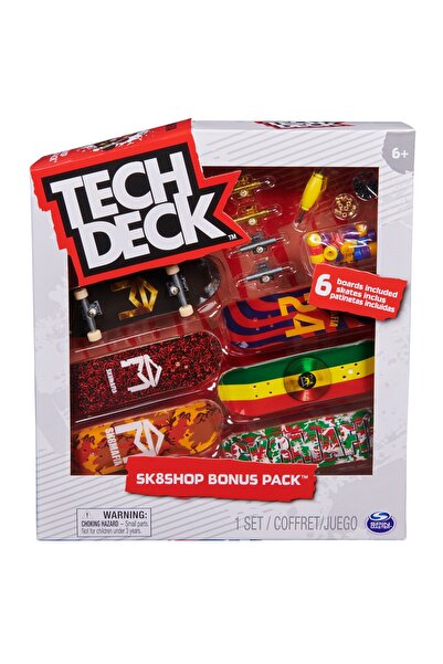 Spin Masters Комплект от 6 китари Tech Deck с аксесоари за гриф SK8MAFIA