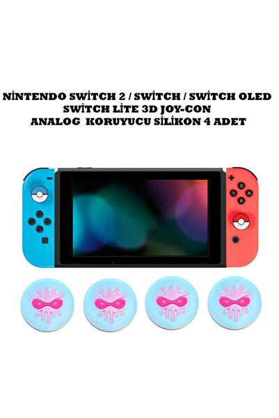 WOTOBE Switch/Switch 2/Switch Oled /Switch Lite Uyumlu Yeni 3D Analog Silikon...