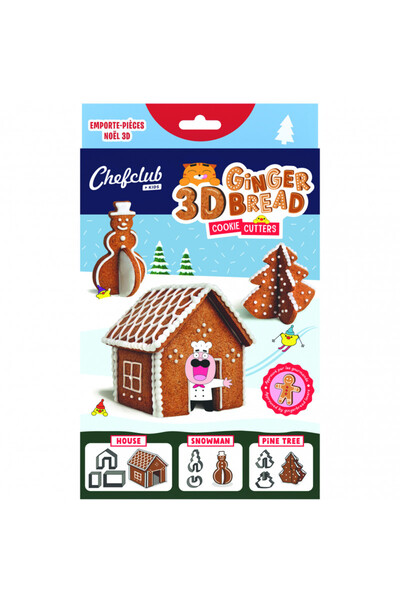 Chefclub kids Set de forme Casuta in turta dulce 3D,