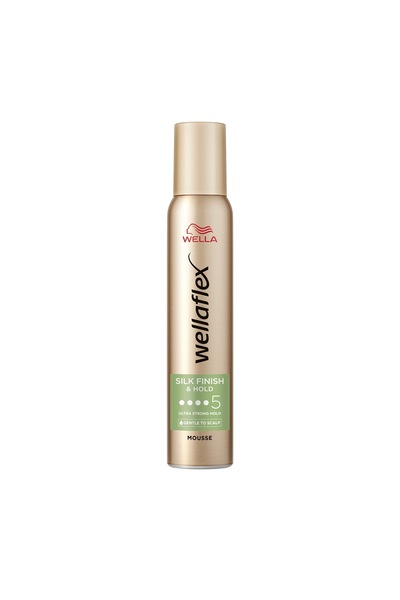 wellaflex Silk Finish & Hold, hair mousse, for very strong hold, hold: 5/5, 2...