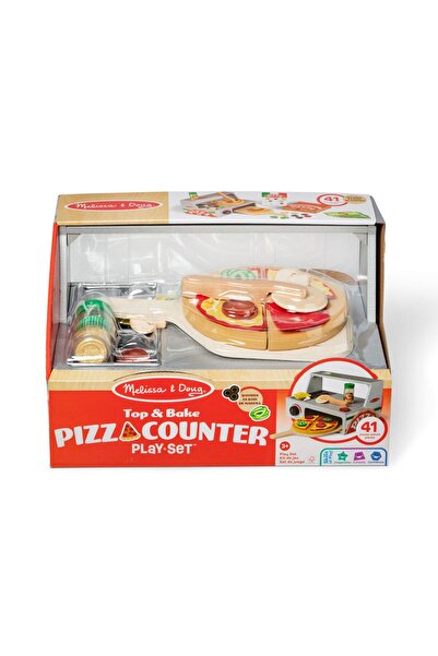 Spin Masters MELISSA AND DOUG TOP AND BAKE WOODEN PIZZA TABLE PLAYSET