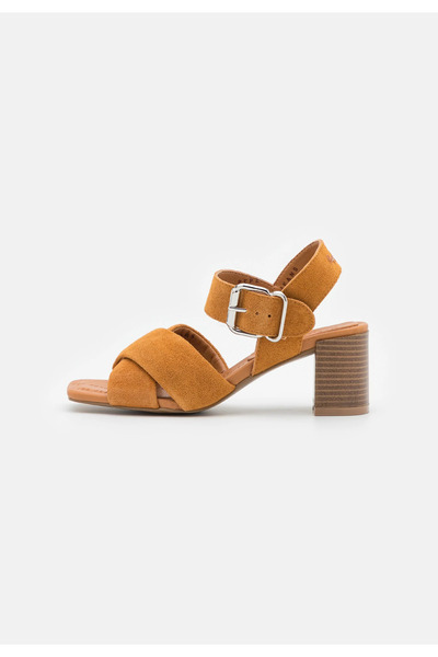 Pepe Jeans Sandale cu toc pentru femei, culoare cognac
