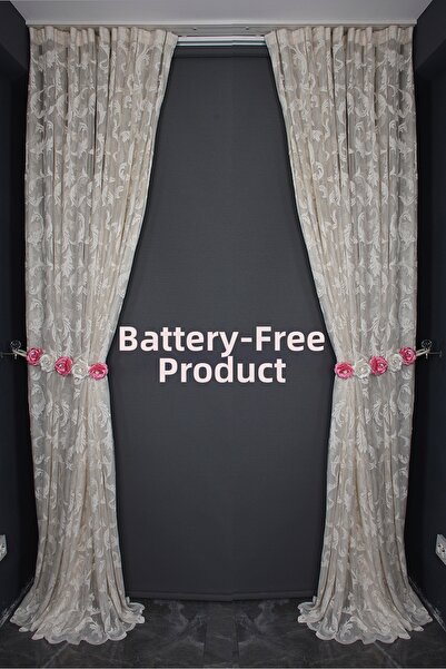 AKÇA TEKSTİL ΜΟΝΤΕΛΟ SULTAN 1 ΧΡΩΜΑ ΒΙΖΟΝ ΧΩΡΙΣ ΠΙΛΕΣ ΜΟΝΟΦΥΛΑΚΤΗ ΚΟΥΡΤΙΝΑ ΦΟ...