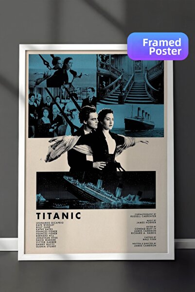 Postifull Αφίσα Titanic με λευκό πλαίσιο, Πίνακας Κινηματογράφου και Τηλεοπτι...