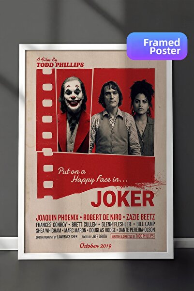 Postifull Αφίσα με λευκό πλαίσιο Τζόκερ, Πίνακας Κινηματογράφου και Τηλεοπτικ...