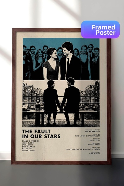 Postifull Η Πειραματική Αποκατάσταση των Έναστρων μας, Αφίσα με καφέ πλαίσιο,...