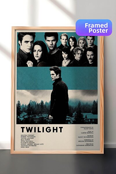Postifull Αφίσα με ξύλινο πλαίσιο Twilight, Πίνακας Κινηματογράφου και Τηλεοπ...