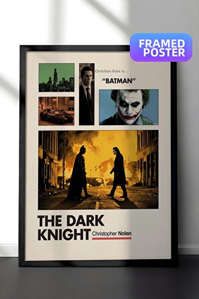 Postifull The Dark Knight Μαύρη Πλαισιωμένη Αφίσα, Πίνακας Κινηματογράφου και...