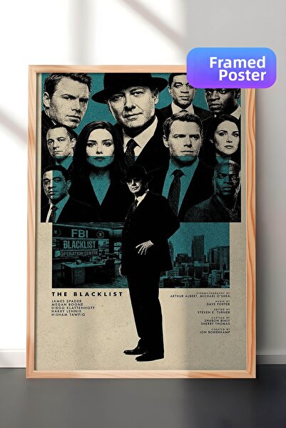 Postifull The Blacklist Ξύλινη Αφίσα με Ξύλινο Πλαίσιο, Πίνακας Κινηματογράφο...