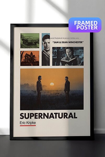 Postifull Υπερφυσική αφίσα με μαύρο πλαίσιο, Πίνακας κινηματογράφου και τηλεο...