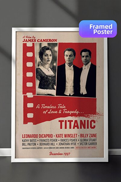 Postifull Αφίσα Titanic με λευκό πλαίσιο, Πίνακας κινηματογράφου και τηλεοπτι...