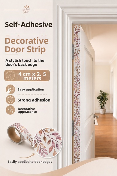 FixCaps Self-Adhesive Decorative Door Edge Strip 4 cm X 2.5 Meters Covering Foil