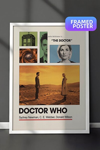 Postifull Αφίσα Doctor Who με λευκό πλαίσιο, Πίνακας κινηματογράφου και τηλεο...
