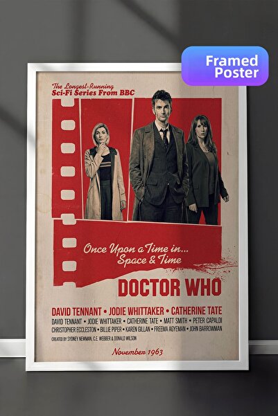 Postifull Αφίσα Doctor Who με λευκό πλαίσιο, Πίνακας κινηματογράφου και τηλεο...