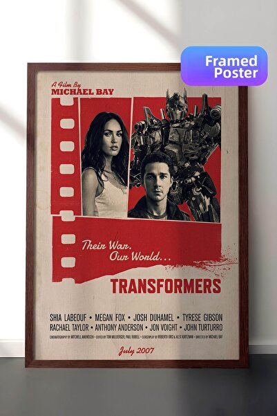 Postifull Αφίσα Transformers με καφέ πλαίσιο, Πίνακας κινηματογράφου και τηλε...