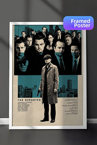 Postifull Η αφίσα The Departed με λευκό πλαίσιο, Πίνακας Κινηματογράφου και Τ...