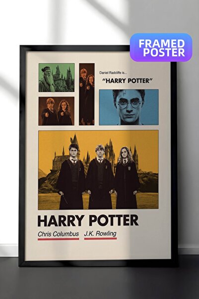 Postifull Αφίσα Χάρι Πότερ με μαύρο πλαίσιο, Πίνακας Κινηματογράφου και Τηλεο...