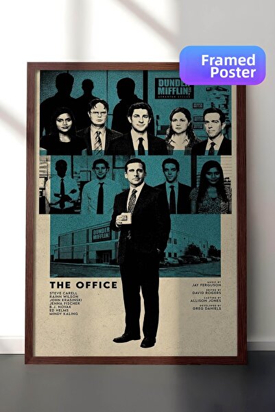 Postifull The Office (ΗΠΑ) Αφίσα με καφέ πλαίσιο, Πίνακας κινηματογράφου και ...