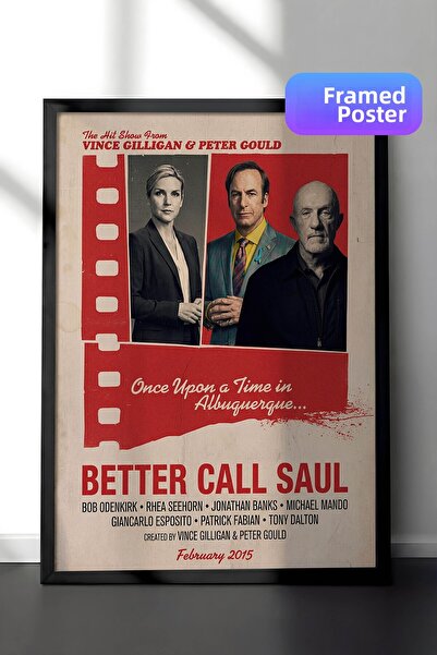Postifull Αφίσα Better Call Saul με μαύρο πλαίσιο, Πίνακας κινηματογράφου και...