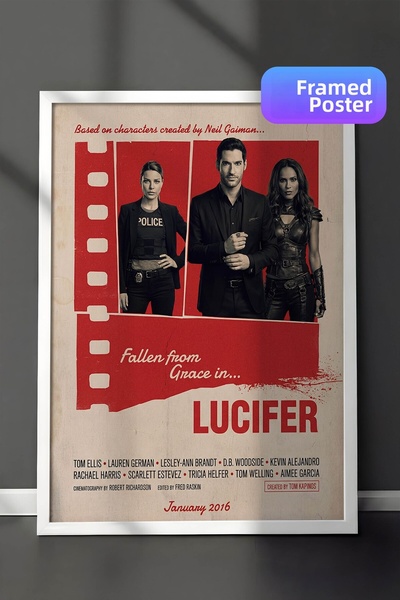 Postifull Αφίσα με λευκό πλαίσιο Lucifer, Πίνακας Κινηματογράφου και Τηλεοπτι...