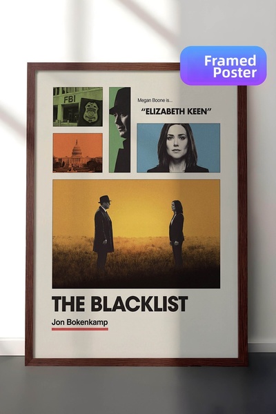 Postifull The Blacklist Αφίσα με καφέ πλαίσιο, Πίνακας Κινηματογράφου και Τηλ...