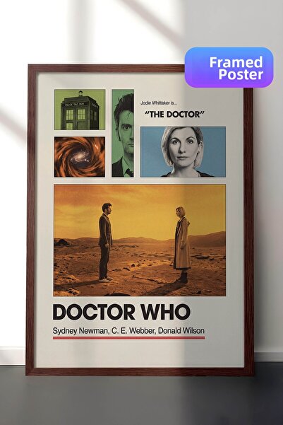Postifull Αφίσα Doctor Who με καφέ πλαίσιο, Πίνακας κινηματογράφου και τηλεοπ...