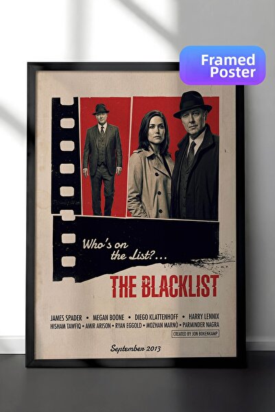 Postifull The Blacklist Αφίσα με Μαύρο Πλαίσιο, Πίνακας Κινηματογράφου και Τη...