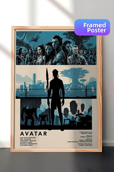 Postifull Αφίσα με ξύλινο πλαίσιο Avatar, Πίνακας Κινηματογράφου και Τηλεοπτι...