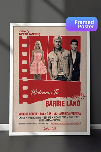 Postifull Αφίσα Barbie με λευκό πλαίσιο, Πίνακας κινηματογράφου και τηλεοπτικ...