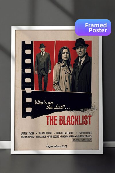 Postifull Αφίσα The Blacklist με λευκό πλαίσιο, Πίνακας Κινηματογράφου και Τη...