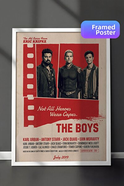 Postifull Αφίσα The Boys με λευκό πλαίσιο, Πίνακας κινηματογράφου και τηλεοπτ...
