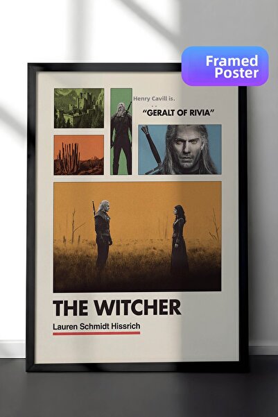 Postifull Αφίσα The Witcher με Μαύρο Πλαίσιο, Πίνακας Κινηματογράφου και Τηλε...