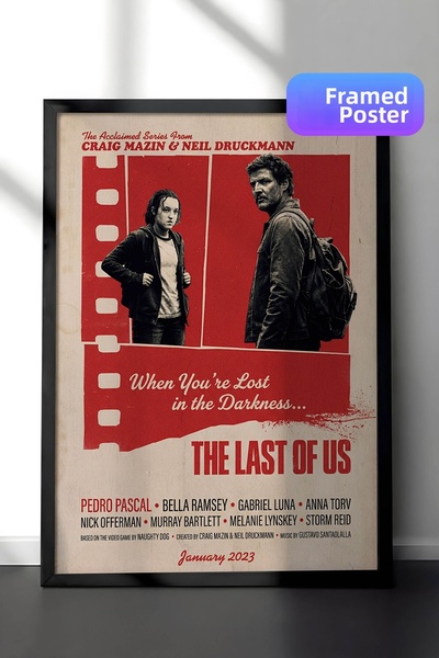 Postifull The Last of Us Αφίσα με Μαύρο Πλαίσιο, Πίνακας Κινηματογράφου και Τ...
