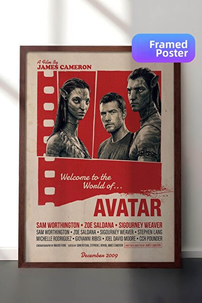 Postifull Αφίσα με καφέ πλαίσιο Avatar, Πίνακας Κινηματογράφου και Τηλεοπτικώ...