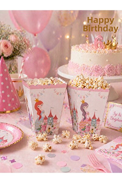 Partifabrik Κουτί με ποπ κορν αιγυπτιακού τύπου με θέμα το παστέλ Ραπουνζέλ 8...