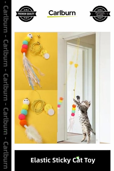 Carlburn # Petshop Interactive Bell-Jumping Exercise Elastic Adhesive Cat Pla...