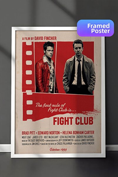Postifull Αφίσα Fight Club με λευκό πλαίσιο, Πίνακας Κινηματογράφου και Τηλεο...