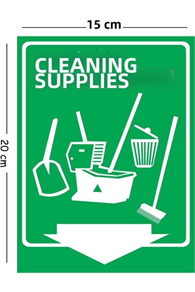 Mayeka Metal Cleaning Supplies 15X20 cm Warning Work Safety Sign