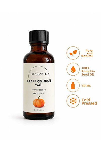 De Clarte Pumpkin Seed Oil Pure and Natural 50 ml Cold Pressed Pumpkin Seed Oil