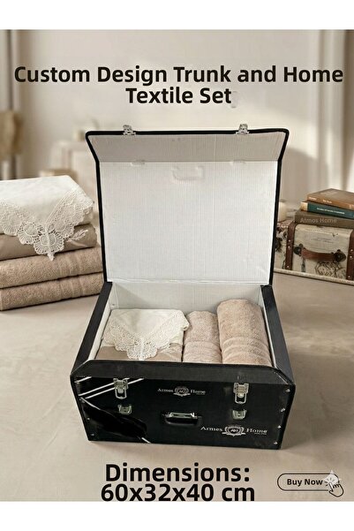 ARSEM EV TEKSTİL Μεγάλο Κουτί Αρραβώνων XXL με Κλειδαριά - Κουτί Νύφης - Κουτ...