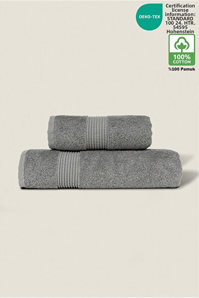 Ellaline Σετ πετσετών μπάνιου 2 τεμαχίων 100% βαμβάκι με πιστοποίηση, πετσέτα...