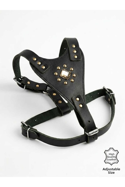 TRENTPET Leather Chest Harness (95Cm,60Cm)