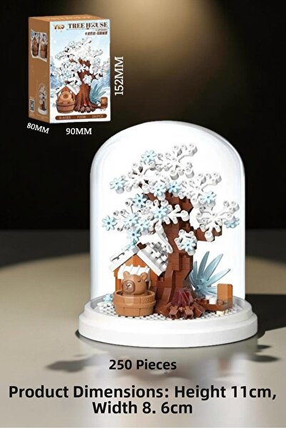 Vagonlife Panlos Series Tree House with Glass Jar and Capybara Figure 250 Pie...