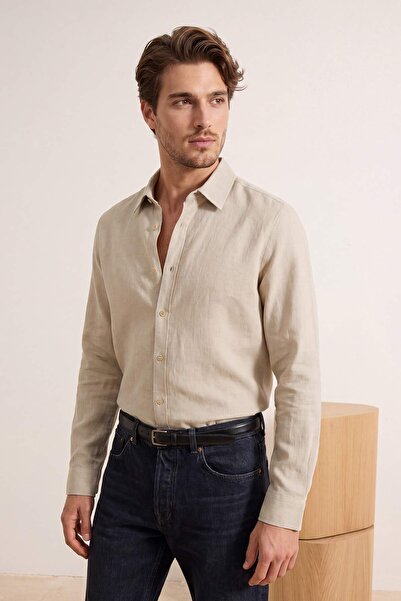Trendyol Kollektion Taş Regular Herrenhemd TMNSS26GO00018