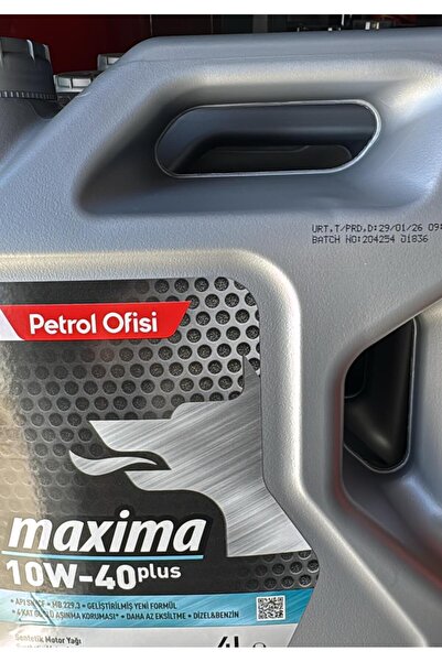 Petrol Ofisi Po Maxima Plus 10w-40 4 Litre Lt Motor Yağı - Benzinli Ve Dizel Araç Yağı üretim tarihi 2026